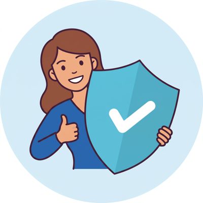 Woman with a shield